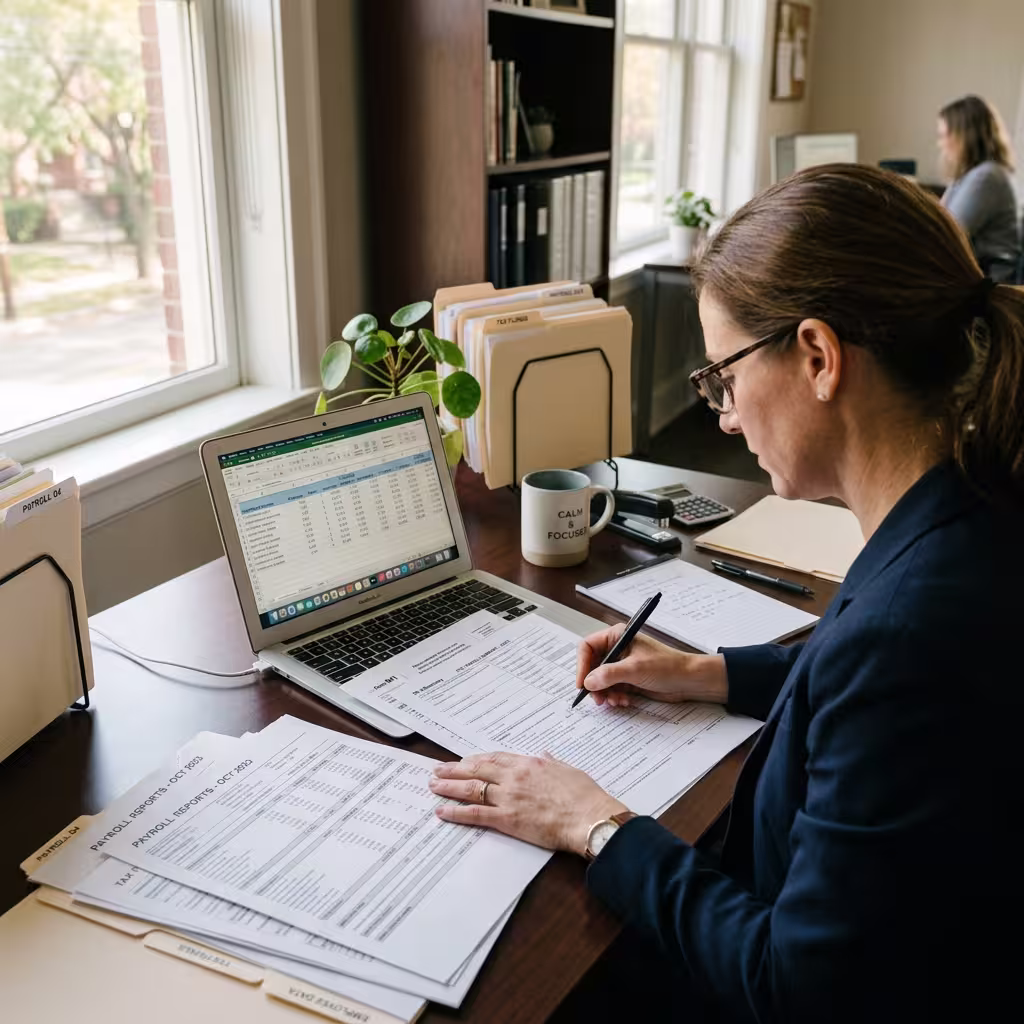 A female accountant