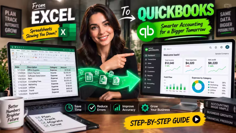 How to Switch from Excel to QuickBooks — A Complete Migration Guide (2026)