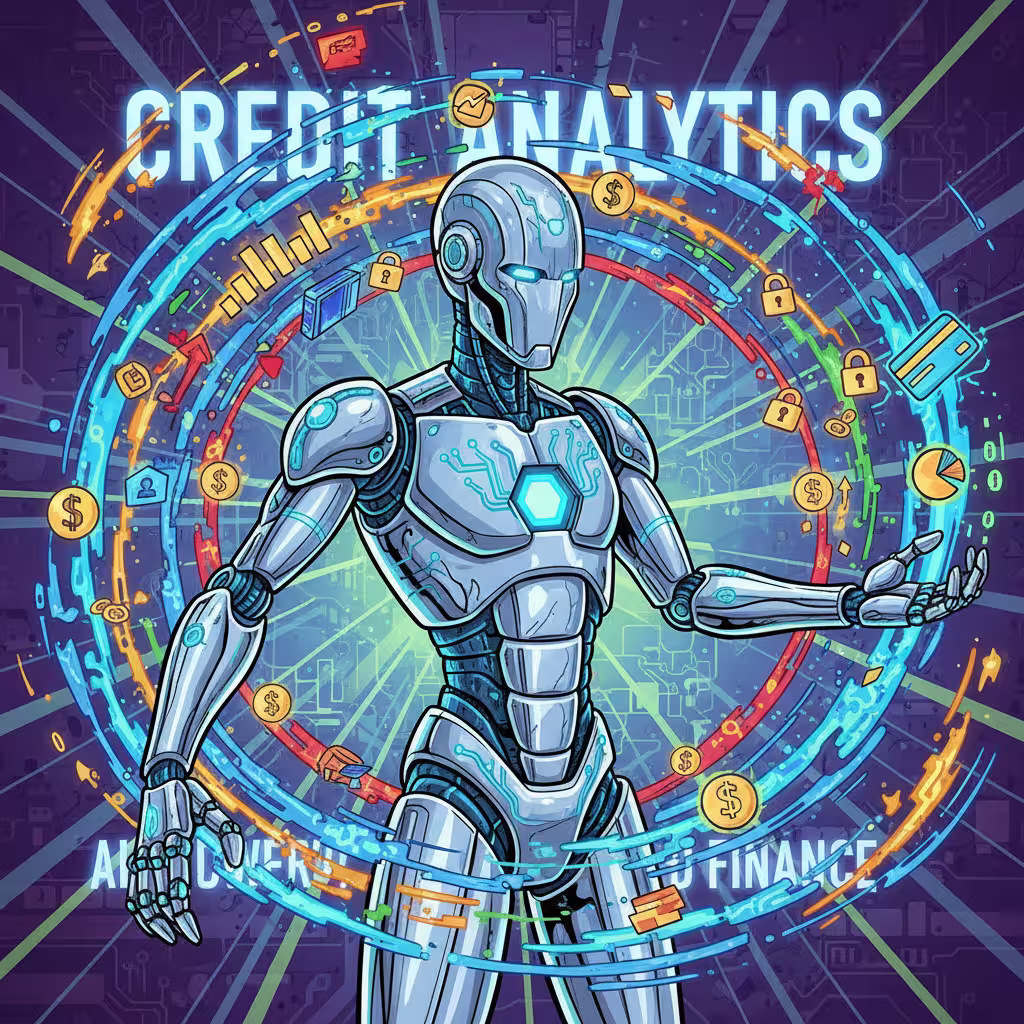 AIAnalyzingCreditworthinessComicVibe AIAnalyzingCreditworthinessComicVibe