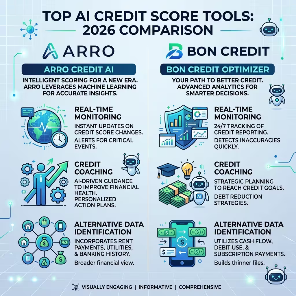 An infographic about AI Credit Score Tools