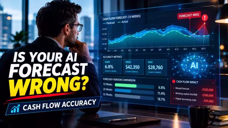 AI Cash Flow Forecasting Accuracy: Metrics, Benchmarks, and How to Improve It