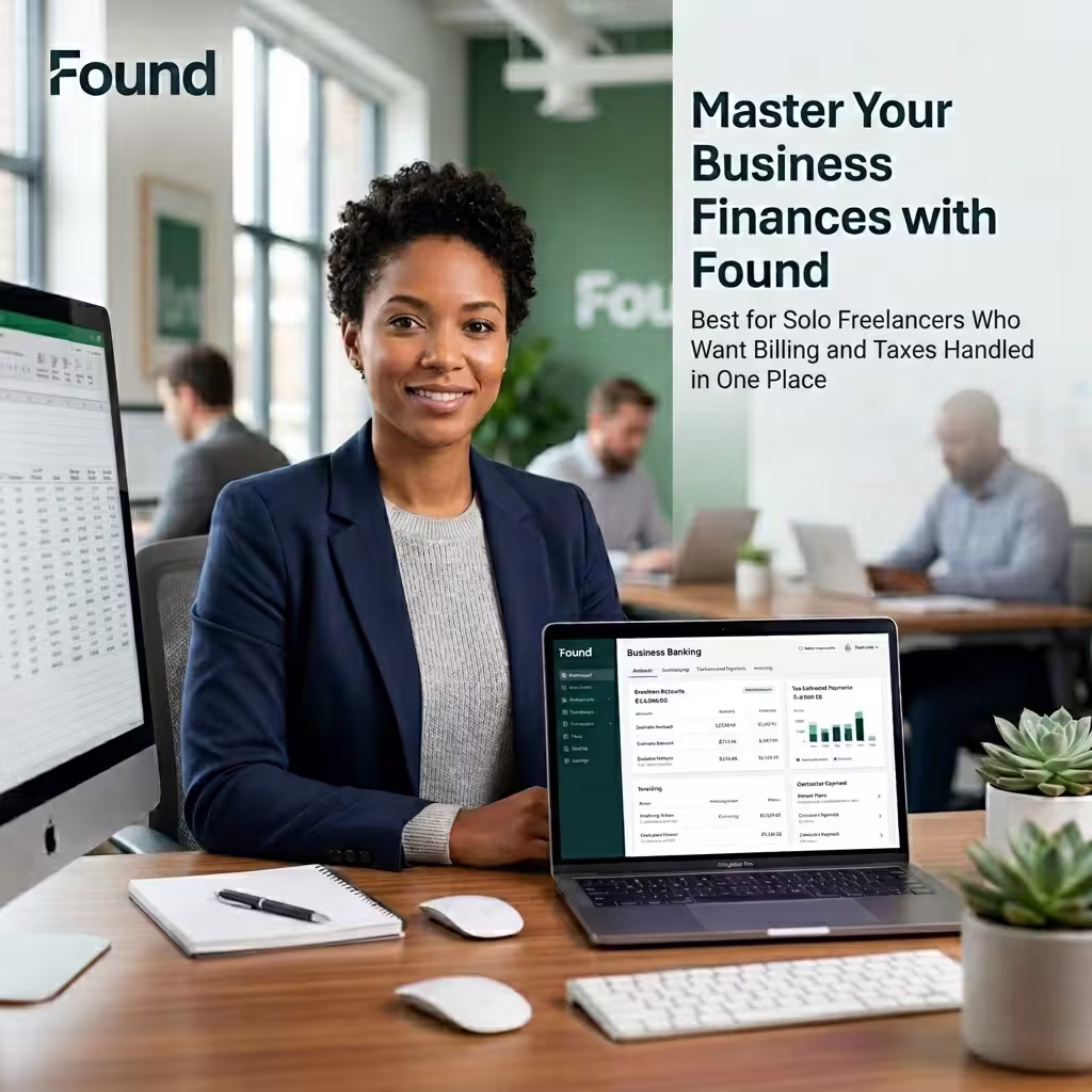Found's freelance banking apps with invoicing is best for solo freelancers who want billing and taxes handled in one place.