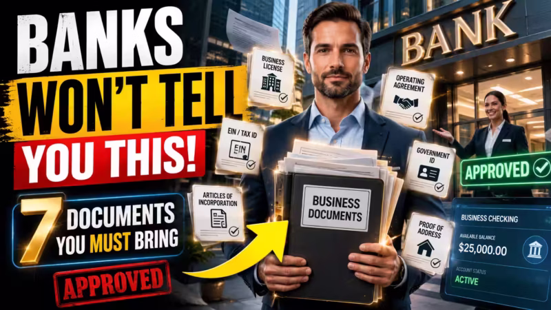 Step-by-Step Checklist: Documents Needed to Open Business Bank Account