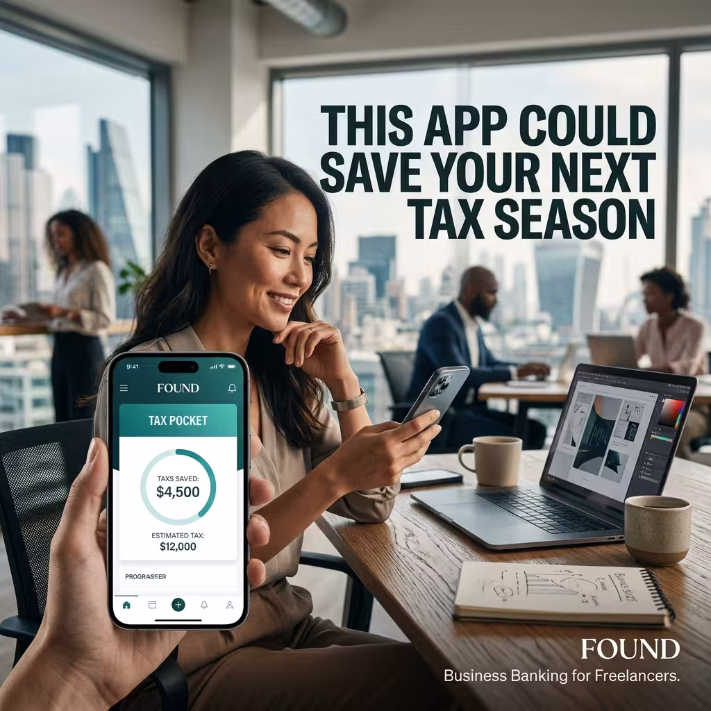 Found, the best app for solo freelancers to automate quarterly freelance tax savings.