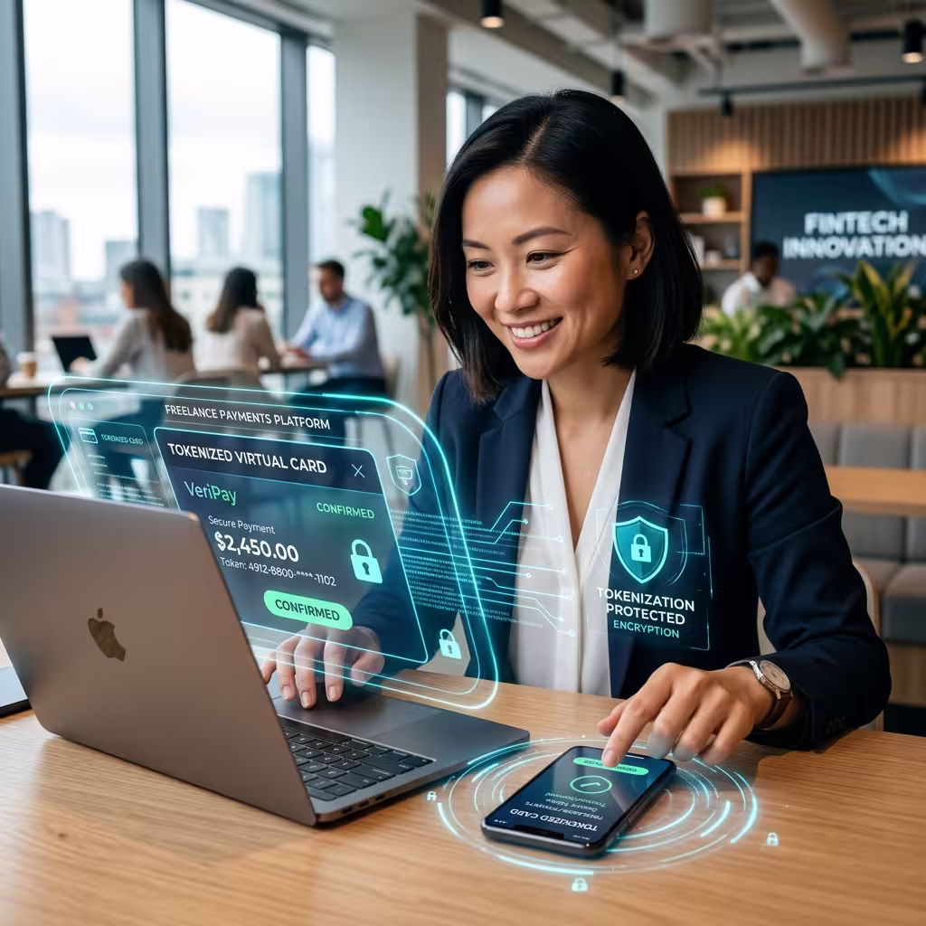 People can also manage tokenization via virtual business cards for freelancers.