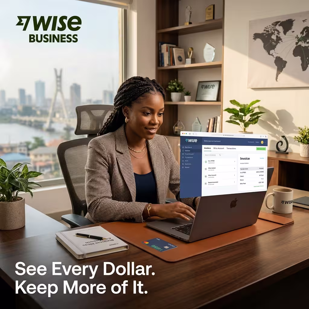 Freelancer learning how to receive international payments as a freelancer using Wise Business with zero FX markup.