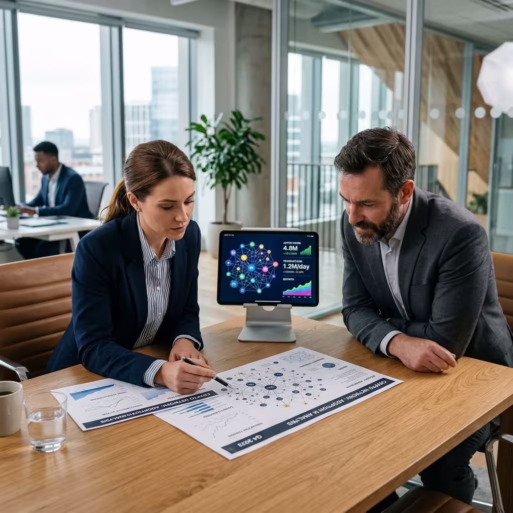 Two crypto experts discussing about the adoption and network effects.