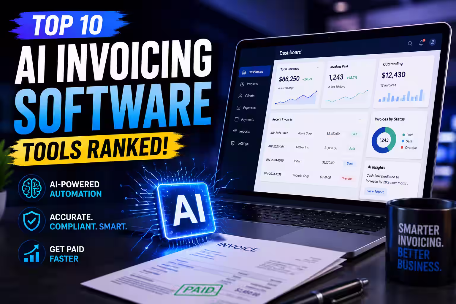 10 Best AI Invoicing Software Tools That Cut Billing Time by 80%