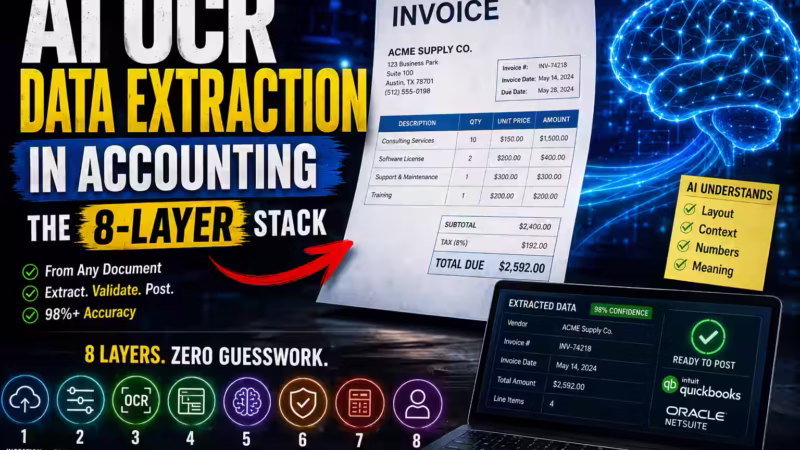 Under the Hood: How AI OCR Data Extraction in Accounting Replaces Manual Entry