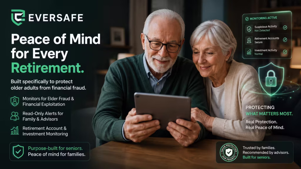 For senior citizens, Eversafe offers cheapest Ai identity theft protection options for maintaining their peace of mind.