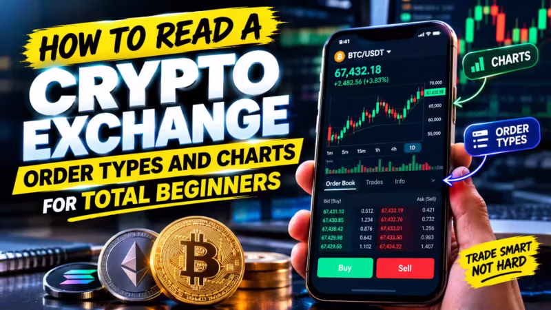 How to Read a Crypto Exchange: Order Types and Charts for Total Beginners