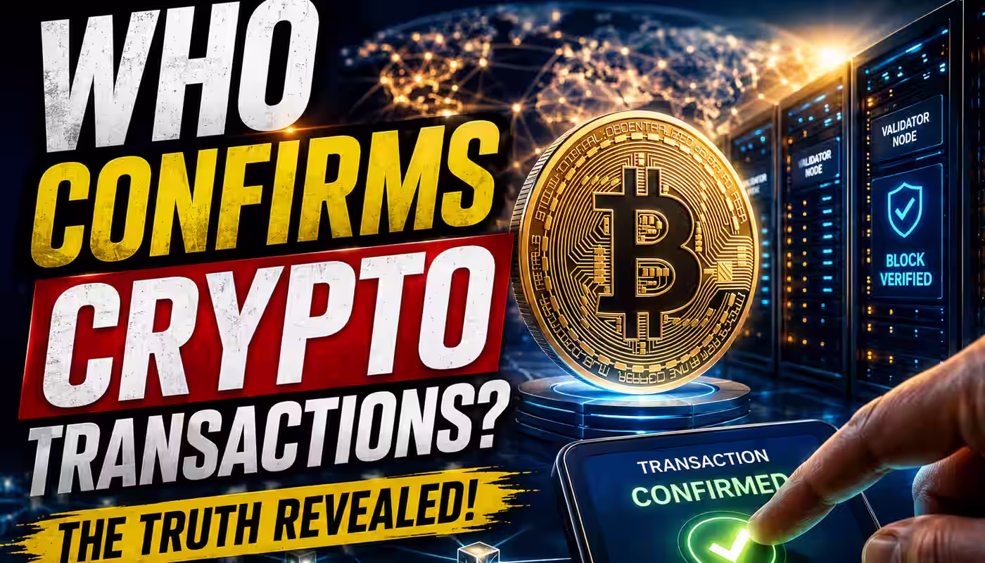 Who confirms crypto transactions